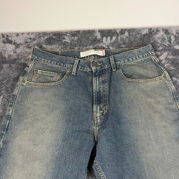 Vtg Y2K Levi's 569 Loose Straight Blue Denim Jeans Men's 34X32 (35X29) Baggy - Picture 2 of 11